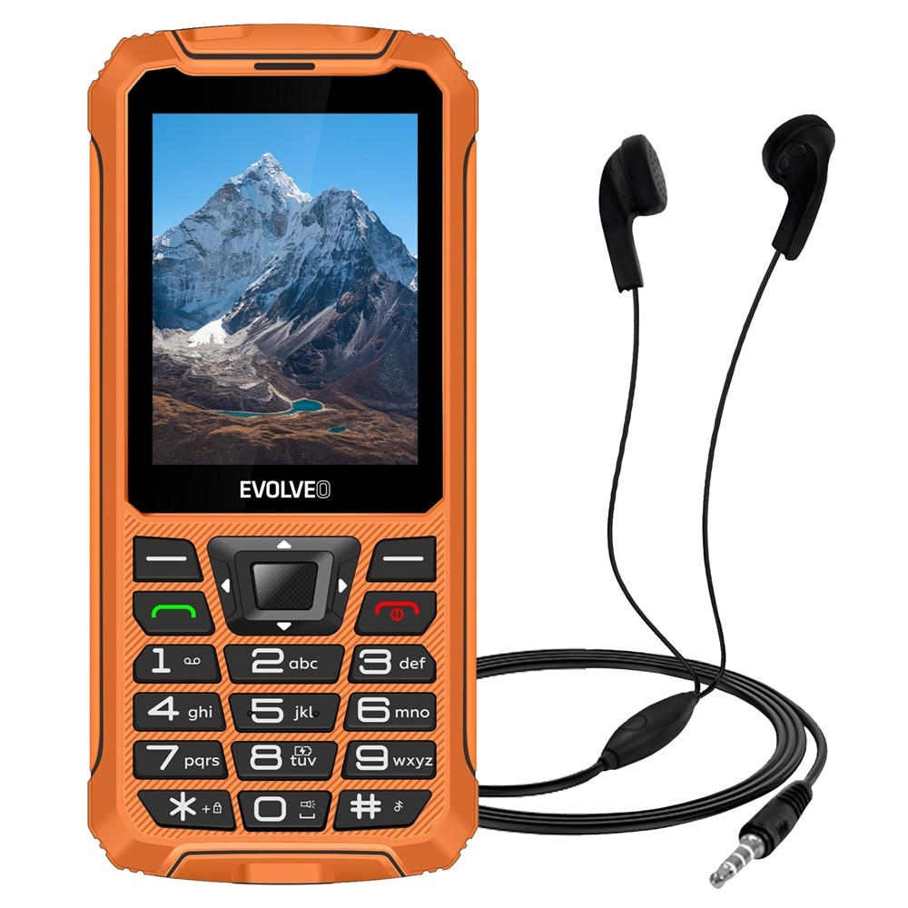 Telefon mobil Evolveo StrongPhone Z6, DualSIM, 2.8 inch, Ro-Alert, 4000mAh, portocaliu