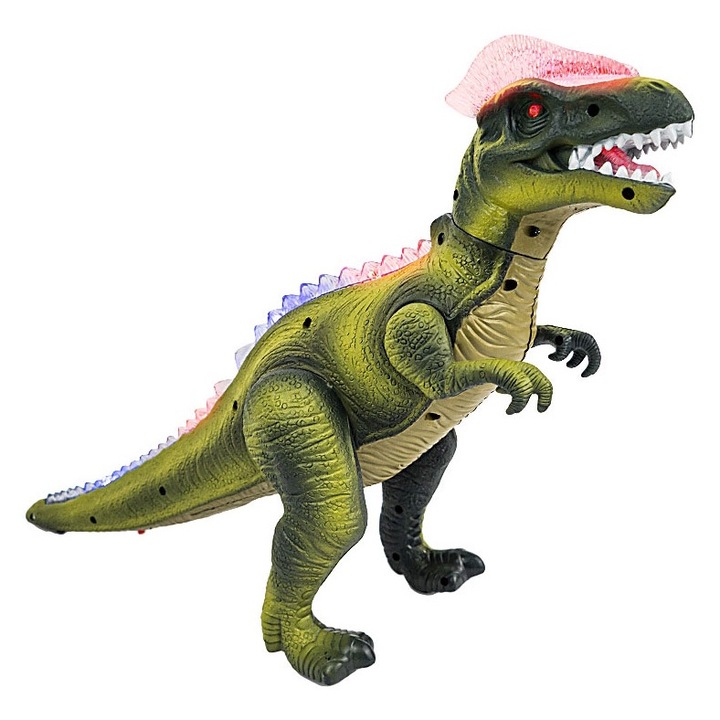 Távirányítós dinoszaurusz, interaktív, valósághű hangok, valósághű mozgások, 3+