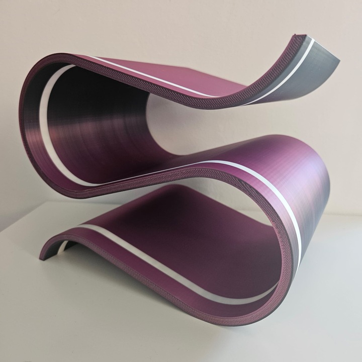 Borosüveg tartó, PLA, Szín Silk Black/Red, Kapacitás 3 palack