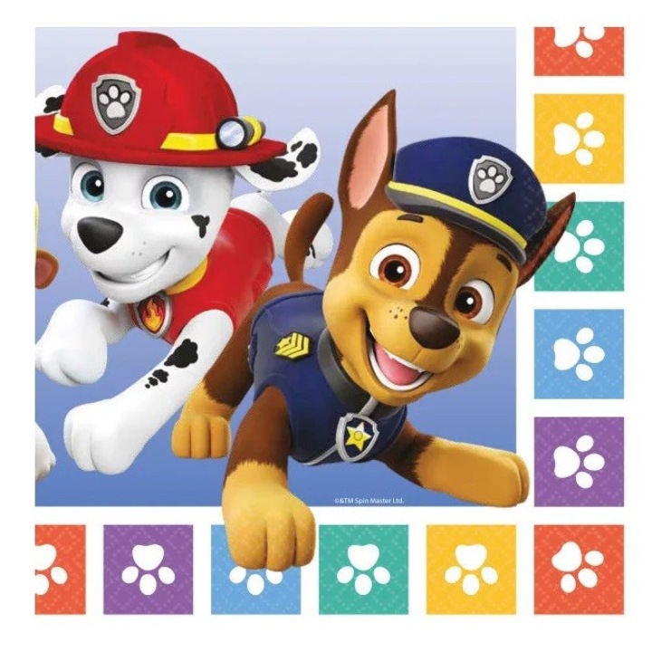 Mancs Őrjárat szalvéta mancs 16 db-os 33x33cm