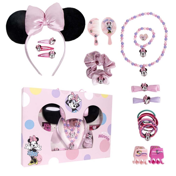 Geanta de toaleta pentru copii Minnie Mouse, roz, material multicomponent