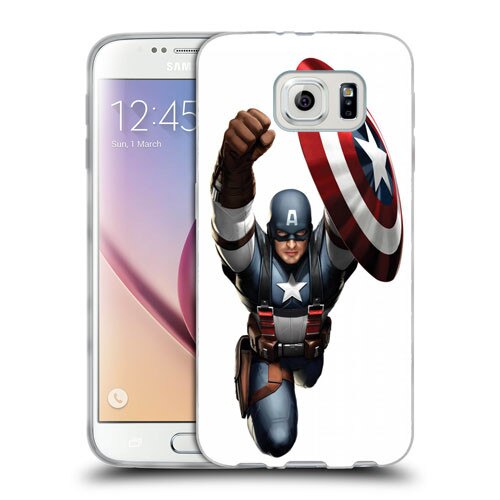 Husa Samsung Galaxy S7 G930 Silicon Gel Tpu Model Captain America Figure