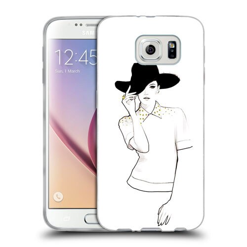 Husa Samsung Galaxy S7 G930 Silicon Gel Tpu Model Women Draw V1