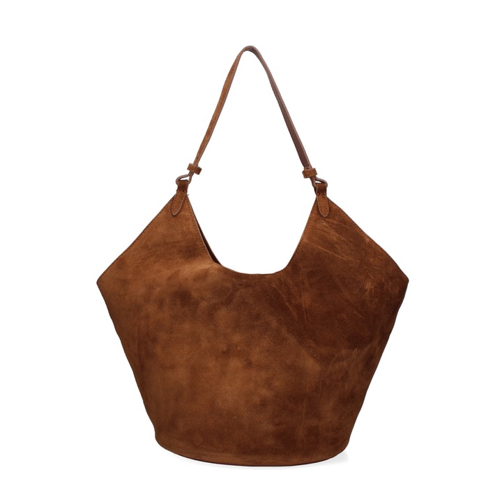 Gave Lux, Велурена хобо чанта Lisabona, Кафяв