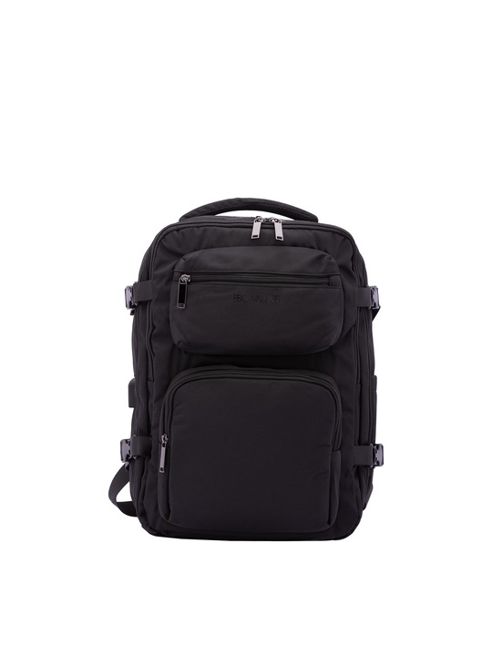 B Cavalli B, Rucsac cu buzunare multiple, Negru