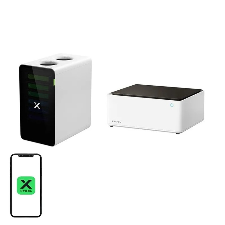 Gravura laser 2 in 1 xTool M1 10W + Absorbitor de fum xTool SafetyPro™ AP2