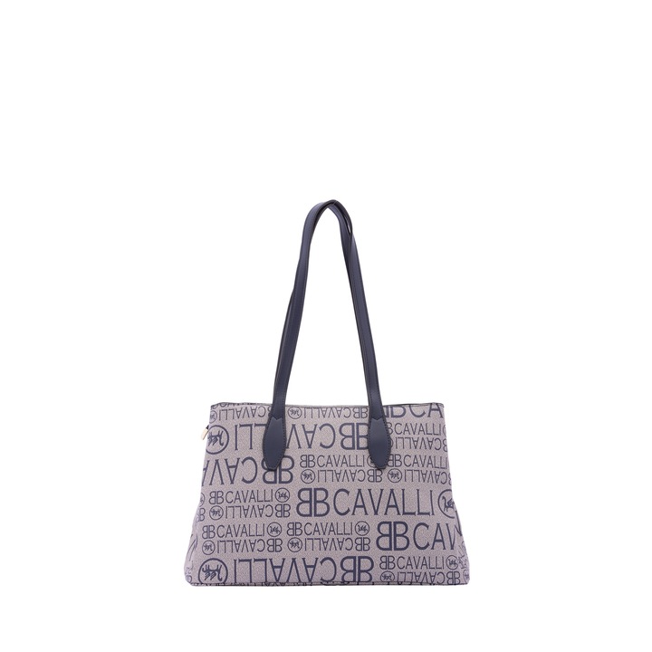 B Cavalli B, Geanta de umar cu logo, Albastru