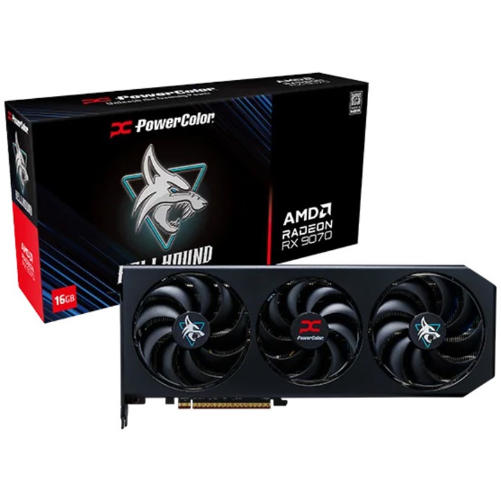 Графична карта POWERCOLOR Reaper AMD RADEON RX 9070, 16GB GDDR6, 256-bit