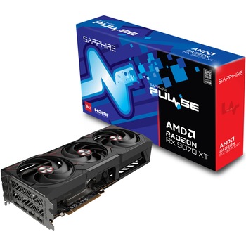 Placa video SAPPHIRE PULSE AMD RADEON™ RX 9070 XT GAMING, 16GB GDDR6, 256-bit Placa video SAPPHIRE PULSE AMD RADEON™ RX 9070 XT GAMING, 16GB GDDR6, 256-bit