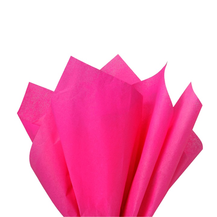 Pachet 48 bucati, Hartie matase, Passion Pink, 75 x 50 cm