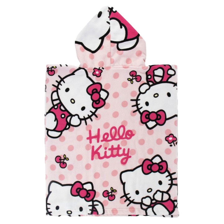 Hello Kitty плажна кърпа пончо 50x115 см (Fast Dry)
