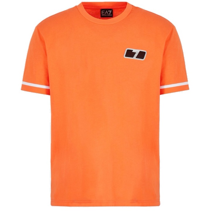 Tricou EA7 pentru Drumetie, 3DPT13-PJ3BZ-1661, Portocaliu, Portocaliu