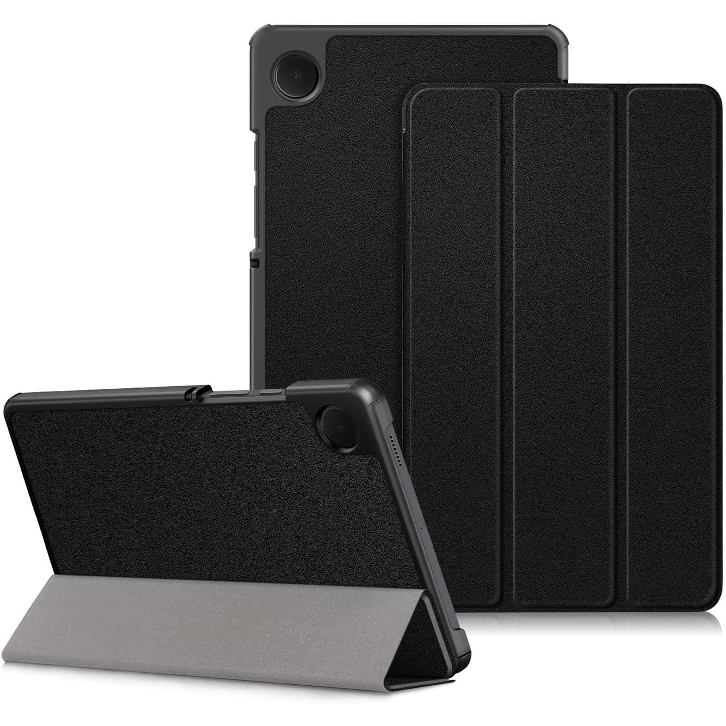 Husa tableta, Lecheng®, Functie sleep/wake-up, Compatibil cu Samsung Tab A9 8.7", TPU Smart Cover, Negru