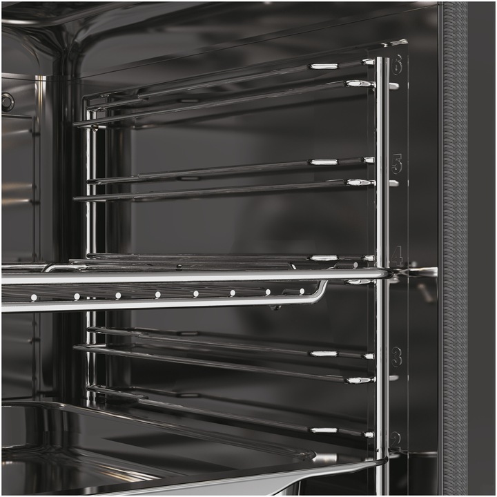 Cuptor incorporabil Candy Titanium CA6 N3T1HTB, Electric, 78 litri, Curatare Hidrolitica, Mod gatire: convectie + ventilare aer, 9 functii, Clasa A+, Negru