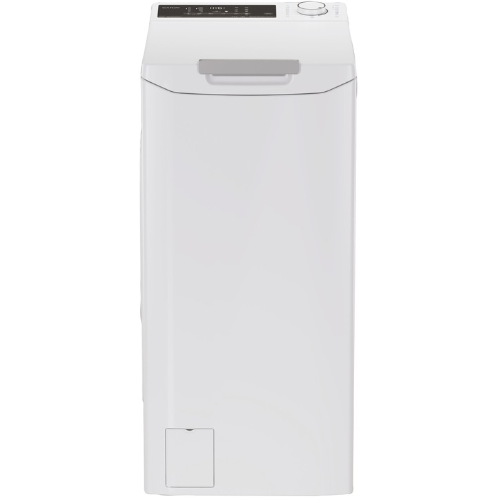 Candy TCA474TM5-S felültöltős mosógép, 7 kg, 1400 RPM, A energiaosztály, Inverter Motor, Digitális 4D kijelző, Wifi,Mix Power Systems, Gyengéd érintéses nyitás, Fehér