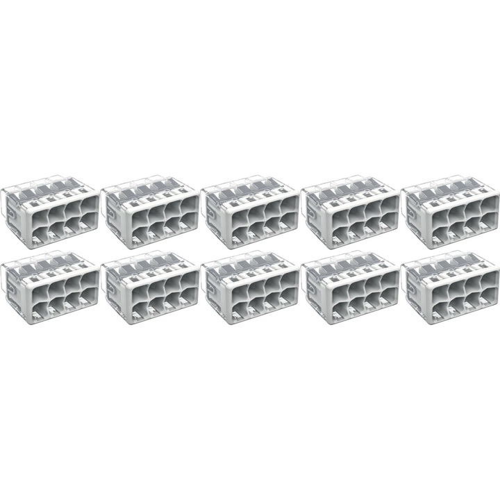 Conector de imbinare pentru conductori unifilari WAGO 2273 208 Max. 2,5 mm² 10 BUC