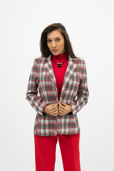 Sacou Rosu in Carouri Catalina - 3XL(46)