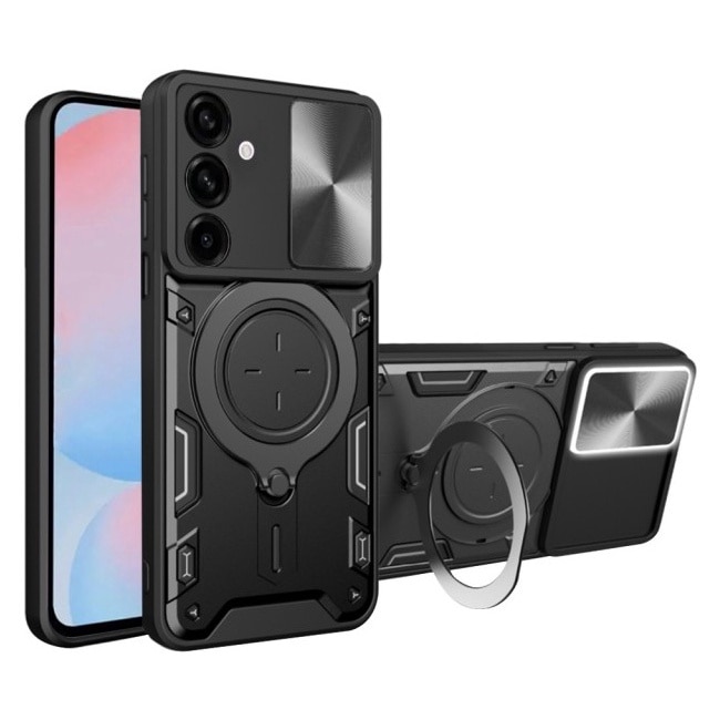 Husa Spate Upzz® CamGuard Pro Compatibila Cu Samsung Galaxy A56 5G, Super Protectie - Black