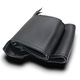 Husa volan piele dedicata Hyundai I30, cusuta manual, culoare cusatura negru