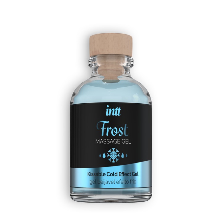 Ehető masszázsgél hűsítő hatással, frissesség és élénkítő érzés, Intt Frost, 30 ml