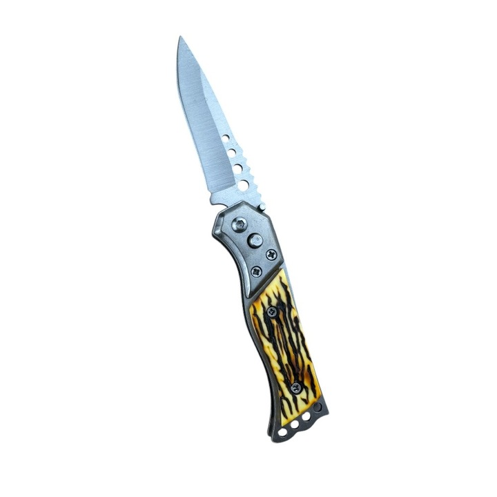 Briceag cu deschidere automata KAVI ONE KS02, lungime totala 15.5 cm, maner imitatie os