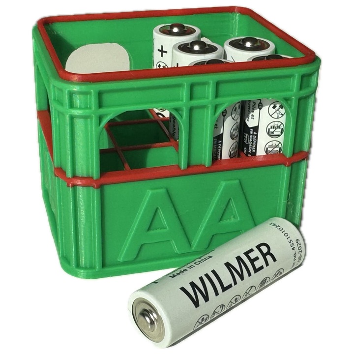 Organizator Baterii AA - Verde