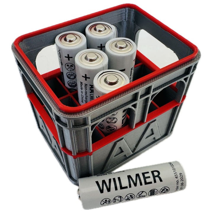 Organizator Baterii AA - Gri