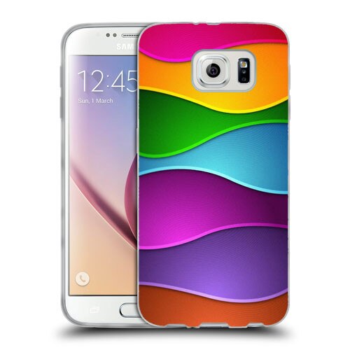 Husa Samsung Galaxy S7 G930 Silicon Gel Tpu Model Rainbow Abstract
