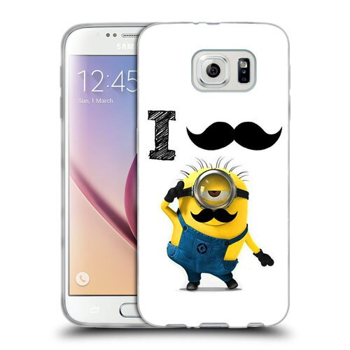 Husa Samsung Galaxy S7 G930 Silicon Gel Tpu Model Minion Mustache