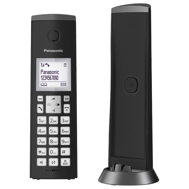 Panasonic KX-TGK210PDB vezeték nélküli telefon, Fekete