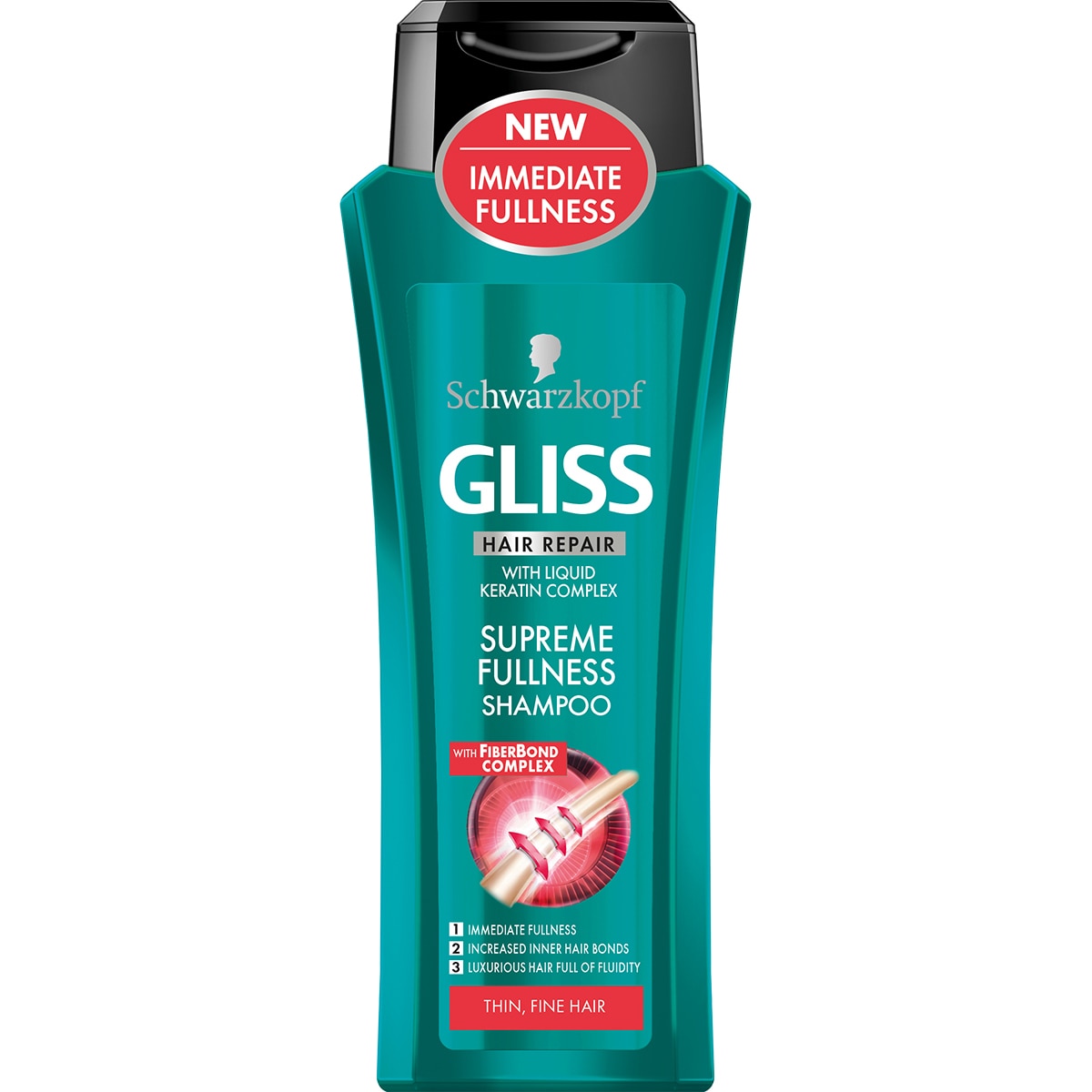 Sampon Gliss Supreme Fullness, 250 ml