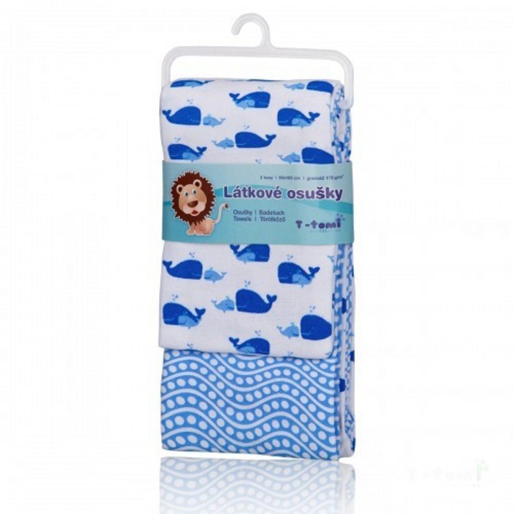 Pamut törölköző 100x80 cm, 2 db/csomag - Kék Óceán