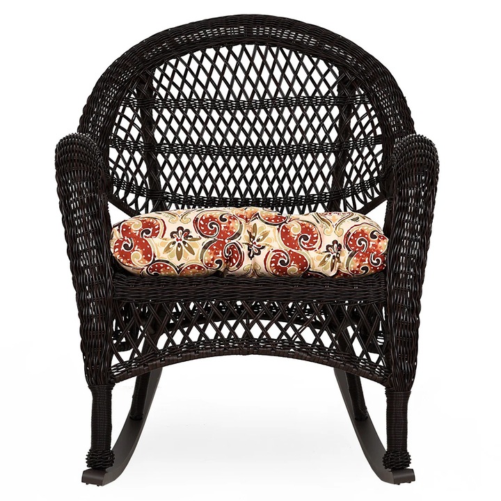 Balansoar gradina/terasa, Maison Mex SUSAN, L.76 l.73.5 H.91 cm, maro/multicolor