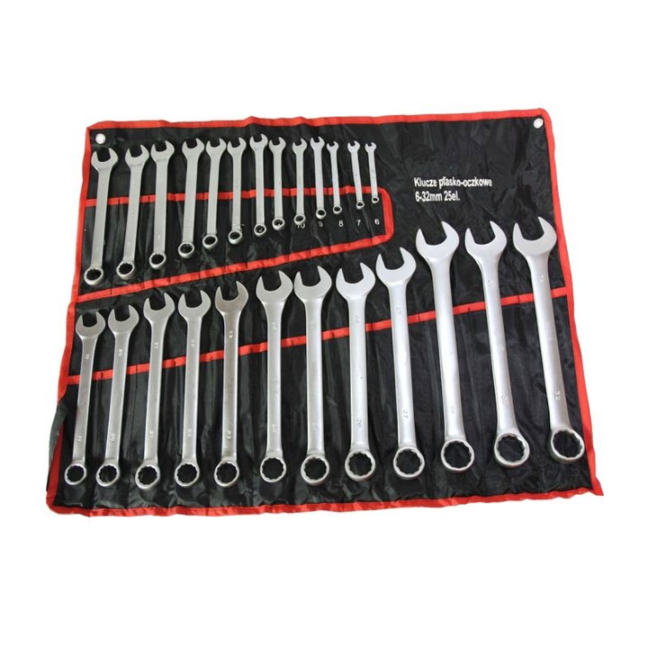 Chei combinate, 6-32 mm, set 25 bucati satinate, CrV