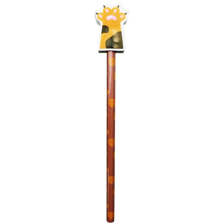 Creion HB cu radiera Kitten Paws PE336-06