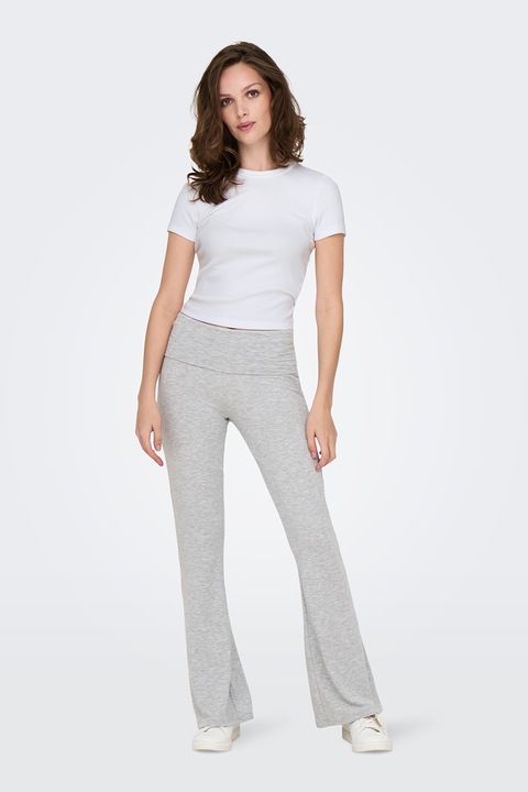 Only, Kerek nyakú organikuspamut tartalmú póló, Fehér