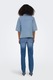 Only, Camasa lejera de denim cu buzunare pe piept, Albastru pastel, S