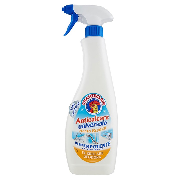 2 db Chanteclair univerzális vízkőoldó ecetes spray oldat 625 ml-es kiszerelésben
