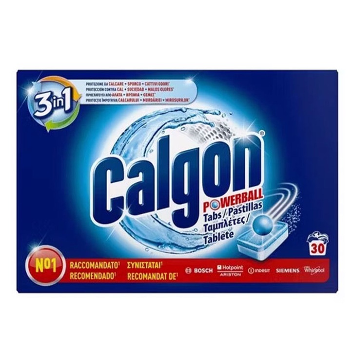 Calgon 3 az 1-ben Power Ball vízkőoldó tabletta 30 db