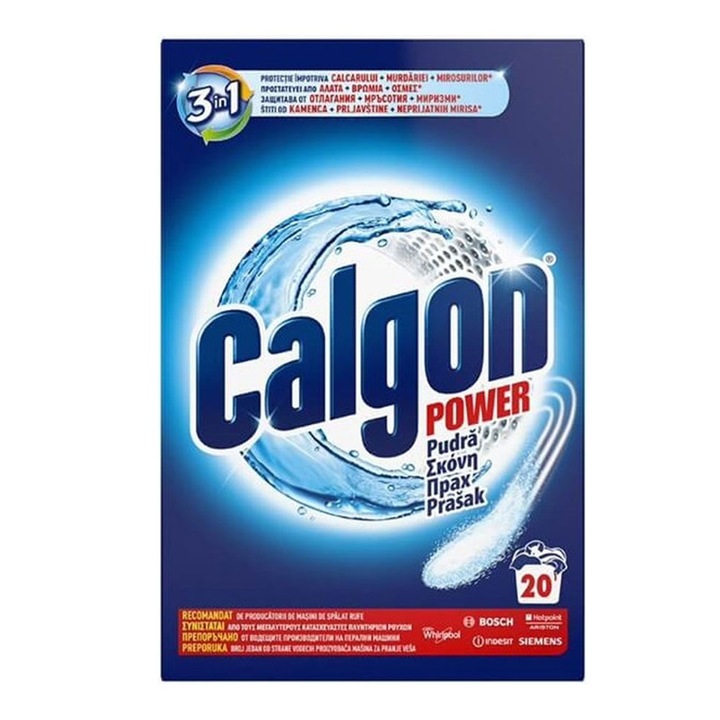 Csomag 2 X Calgon 3 az 1-ben Protect Clean Powder Vízkőmentesítő 1kg