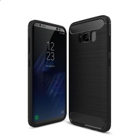 Husa Samsung Galaxy S8 - silicon TPU, Series Carbon negru + Creion Touch Screen