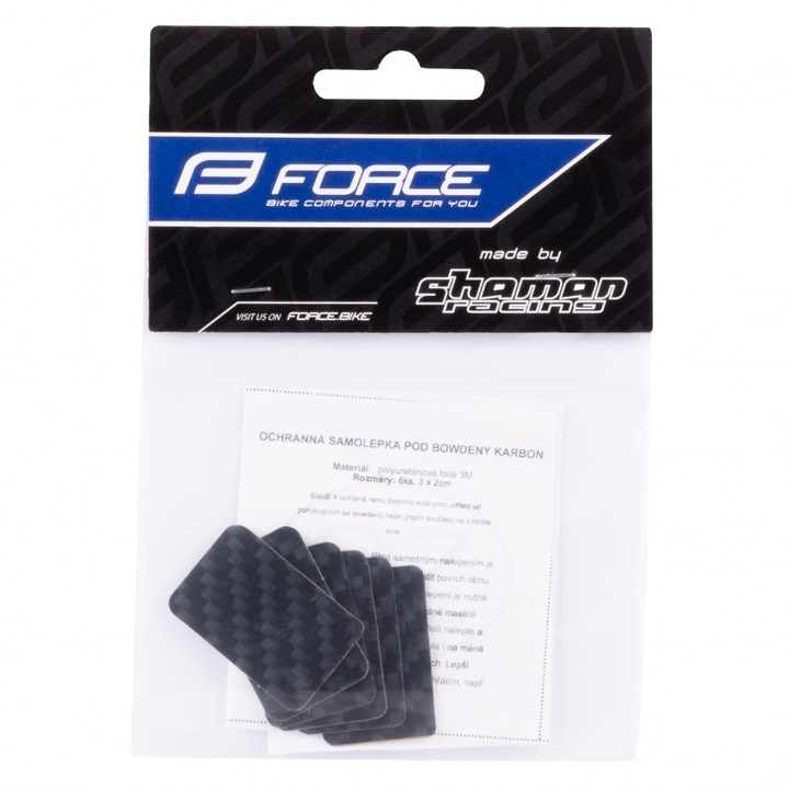 Set protectii Cadru Force pentru Cabluri, Set 6 bucati, design din Carbon
