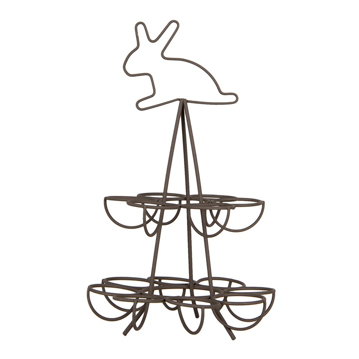 Suport oua metal maro 17x28 cm