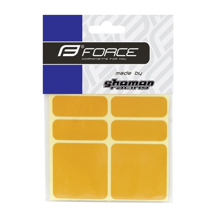 Set autocolante Reflectorizante Force, Set 6 Bucati, Yellow
