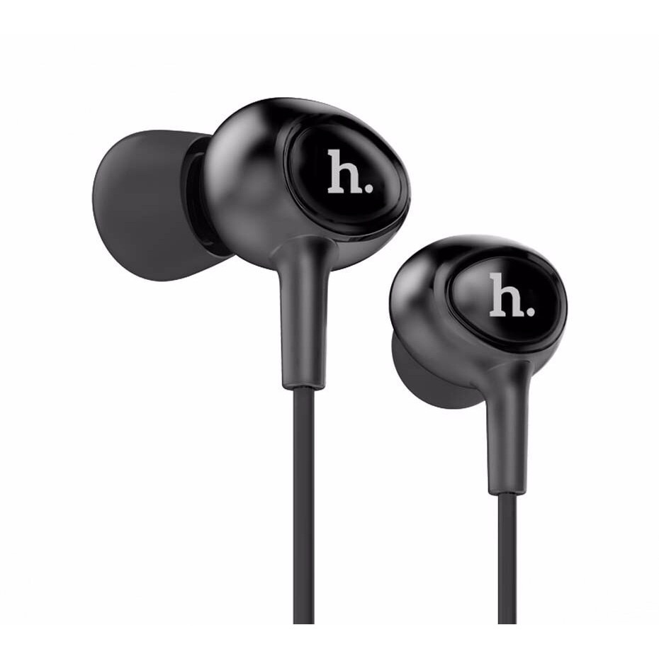 Handsfree Universale - Hoco M3, microfon pe fir, Negre