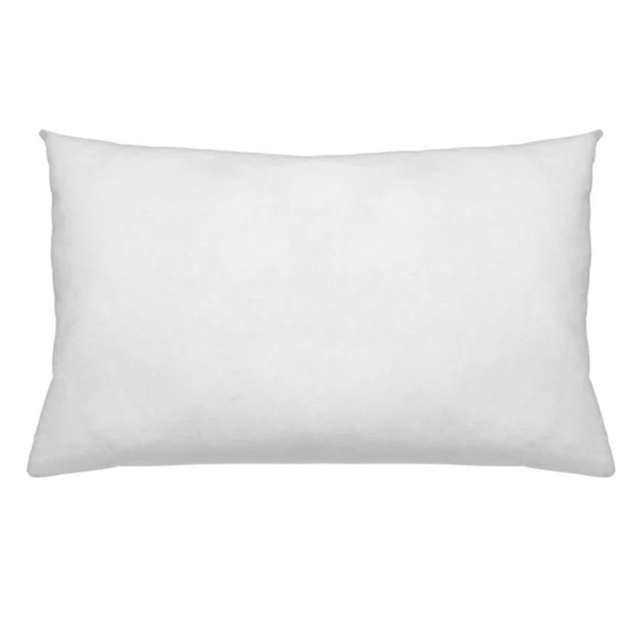Umplutura perna, cu microfibre, alb, 50x30x11cm