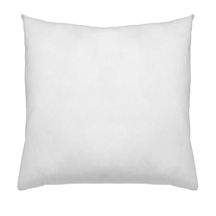 Umplutura perna, cu microfibre, alb, 50x50x15cm