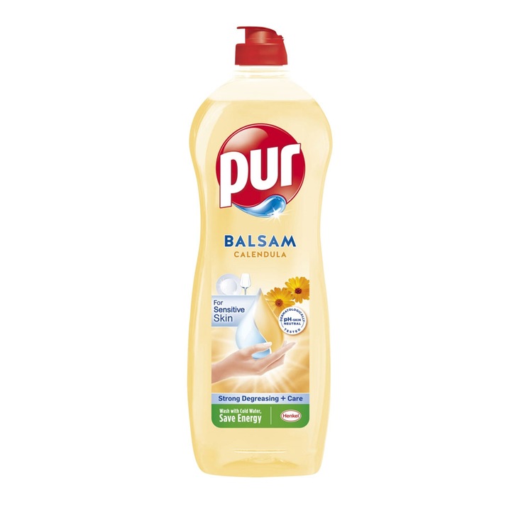 Pachet 3 X Detergent Lichid vase Pur Galbenele 750ml
