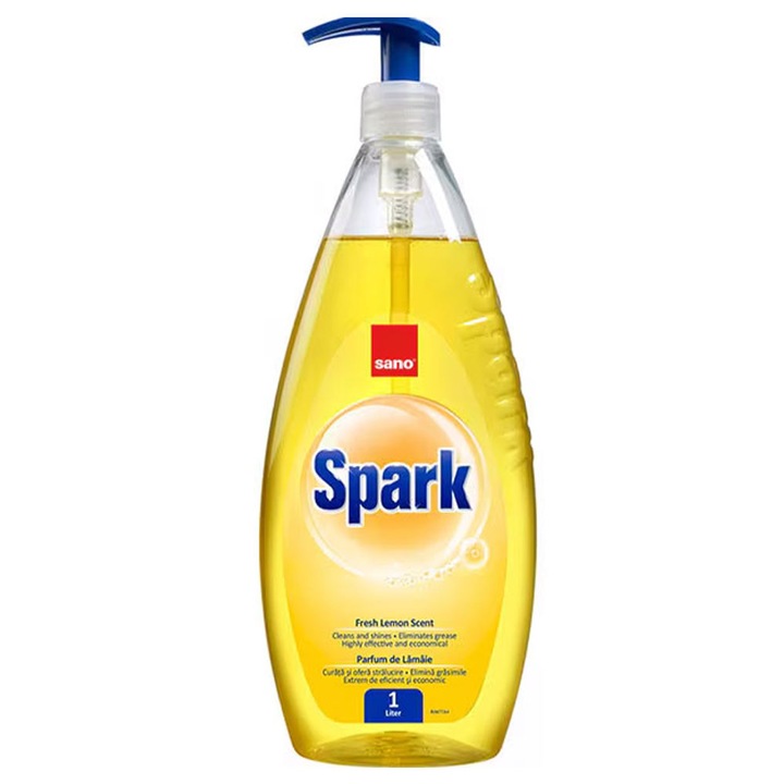 3 db-os kiszerelésben Sano Spark Lemon mosogatószer 1000ml
