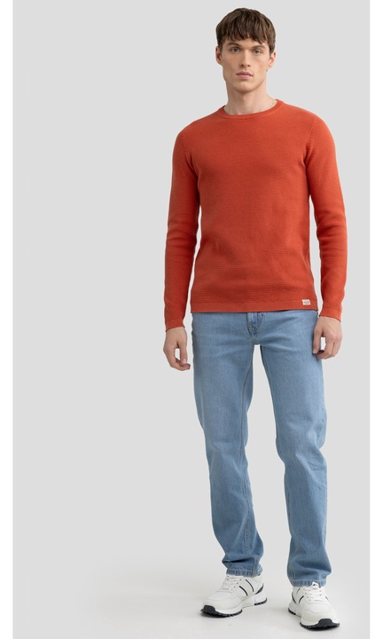 Férfi pulóver, Big Star, réz, szellős anyag, streetwear stílus